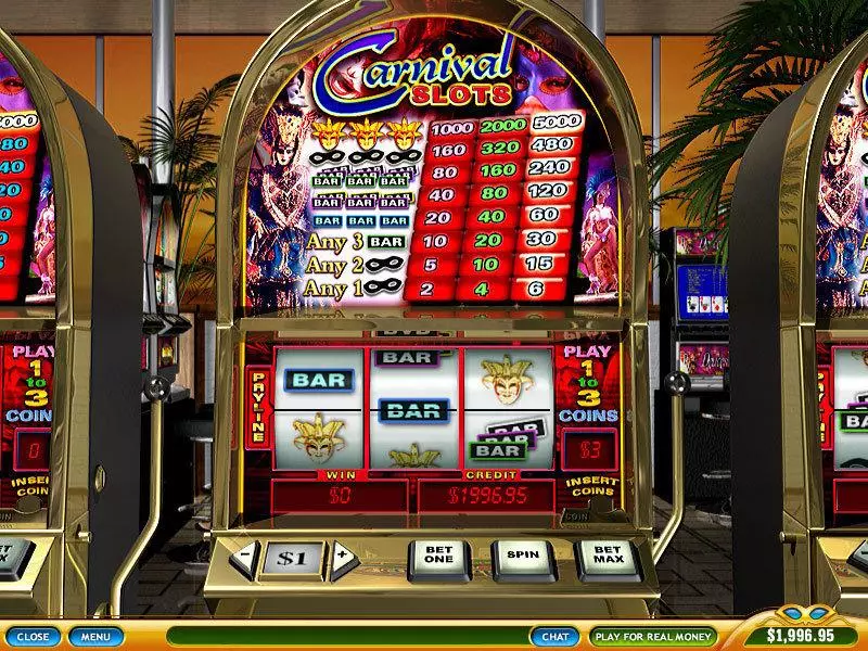 Carnival PlayTech Slot Main Screen Reels