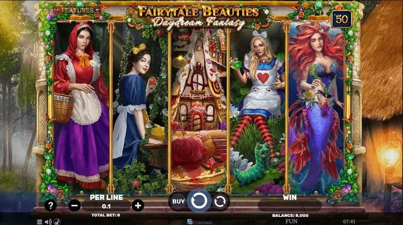 Fairytale Beauties – Daydream Fantasy Spinomenal Slot Main Screen Reels
