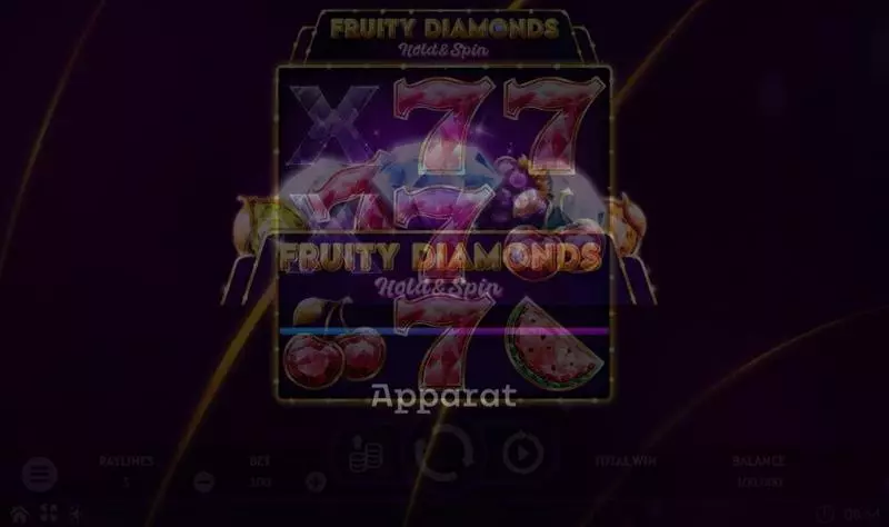 Fruity Diamonds Apparat Gaming Slot Introduction Screen