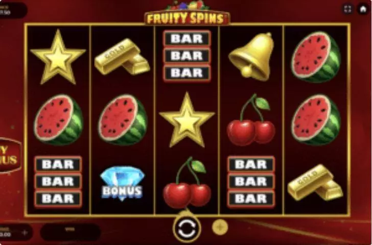 Fruity Spins Dragon Gaming Slot Main Screen Reels