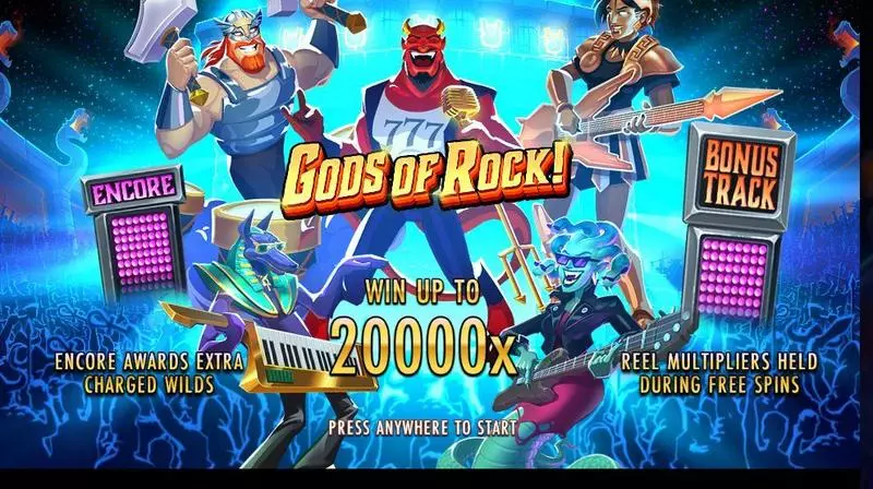 Gods of Rock Thunderkick Slot Info and Rules