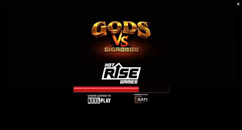 Gods VS Gigablox ReelPlay Slot Introduction Screen