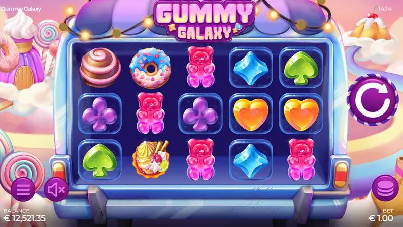 Gummy Galaxy Armadillo Studios Slot Main Screen Reels