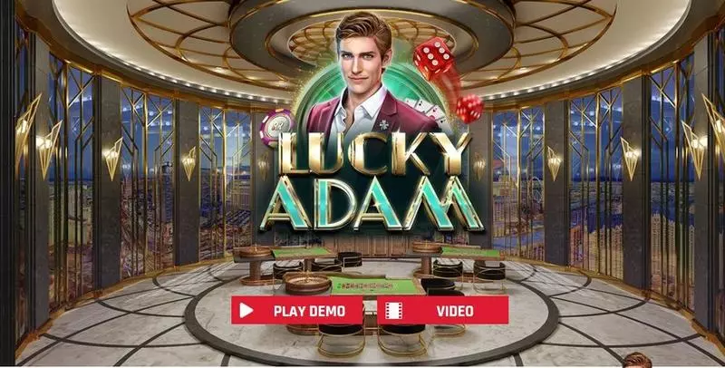 Lucky Adam Red Rake Gaming Slot Introduction Screen