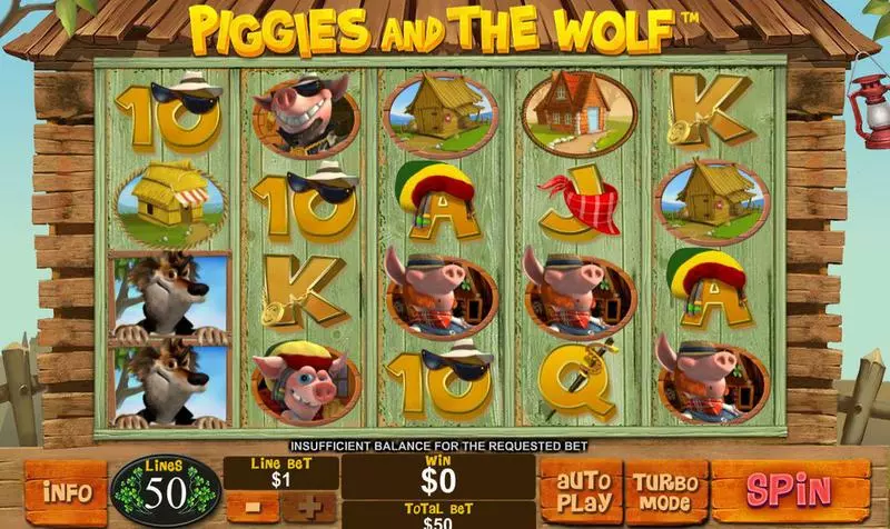 Piggies and the Wolf PlayTech Slot Main Screen Reels