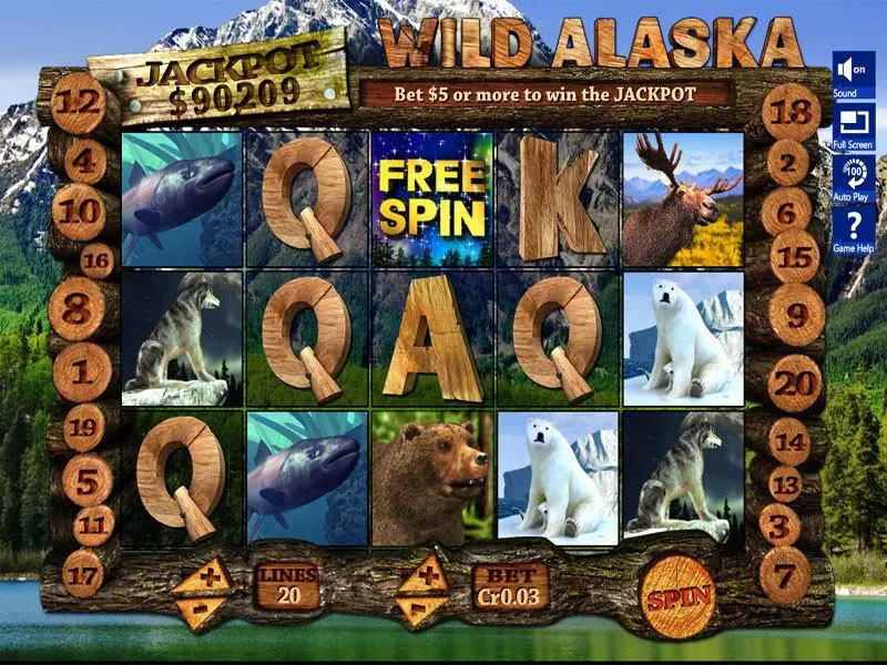 Wild Alaska Slotland Software Slot Main Screen Reels