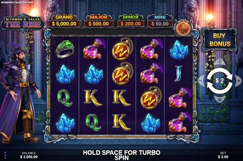 Wynmor’s Tales The Rise Wizard Games Slot Main Screen Reels
