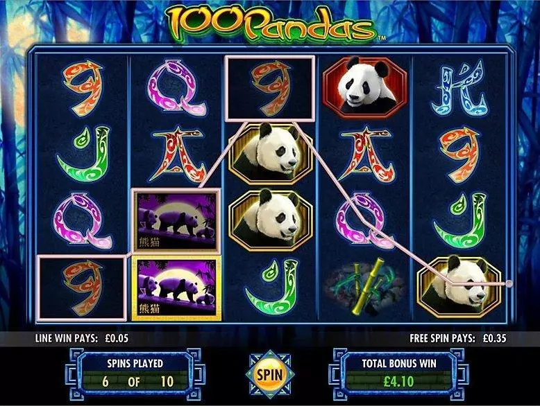 100 Pandas IGT Slot Introduction Screen