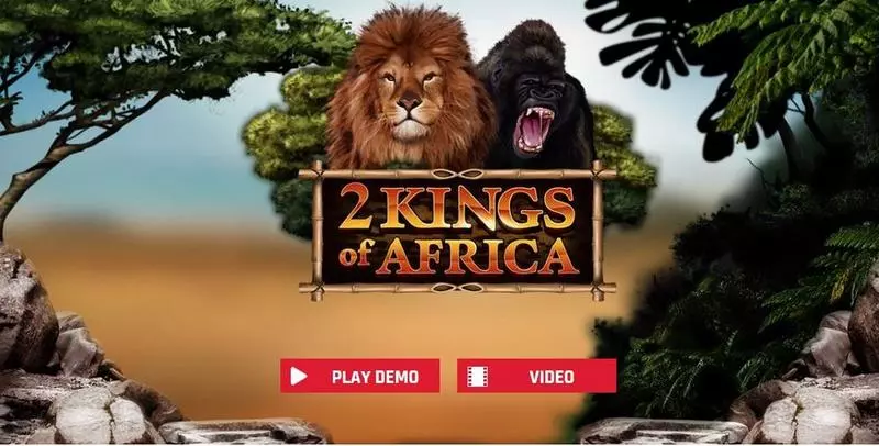 2 Kings of Africa Red Rake Gaming Slot Introduction Screen