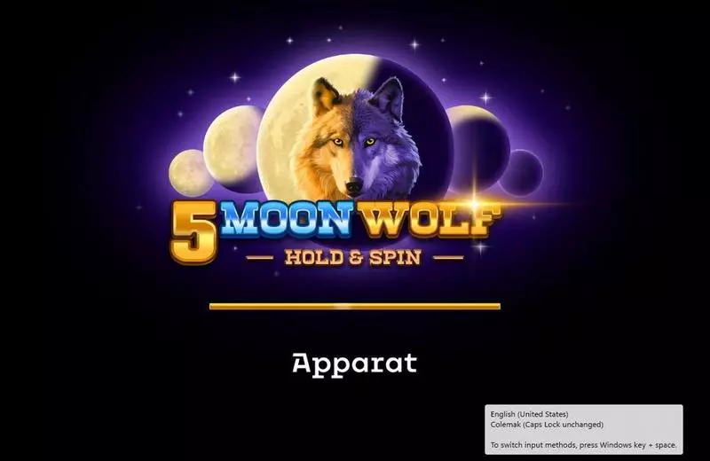 5 Moon Woolf Apparat Gaming Slot Introduction Screen