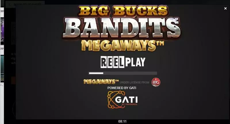 Big Bucks Bandits Megaways ReelPlay Slot Introduction Screen