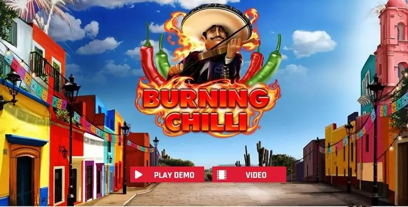 Burning Chilli Red Rake Gaming Slot Introduction Screen