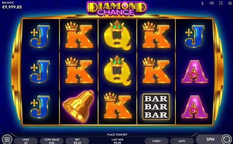Diamond Chance Endorphina Slot Main Screen Reels