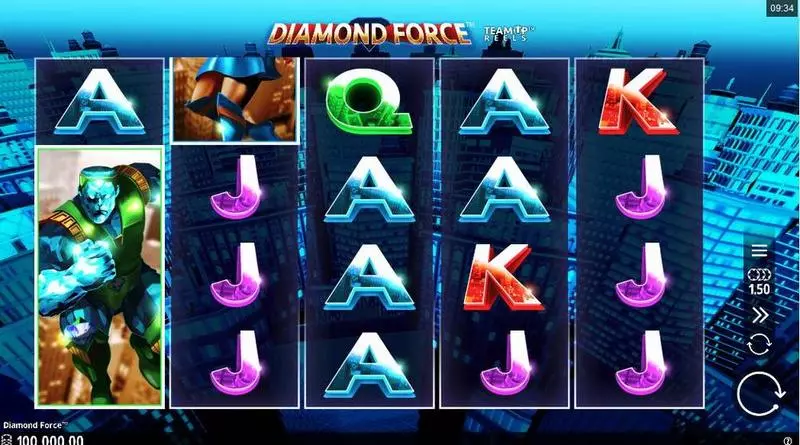 Diamond Force Microgaming Slot Main Screen Reels