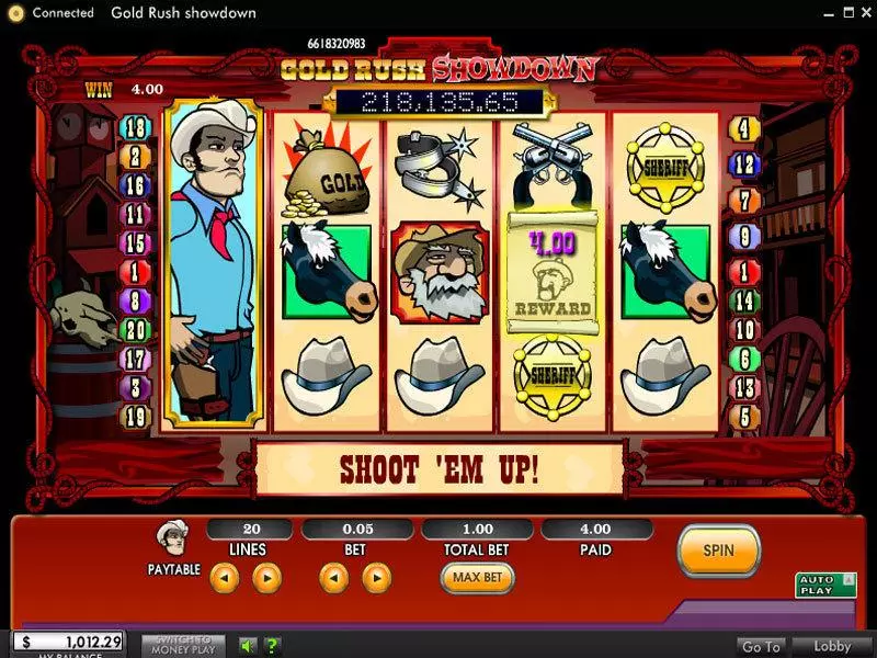 Gold Rush Showdown 888 Slot Bonus 1
