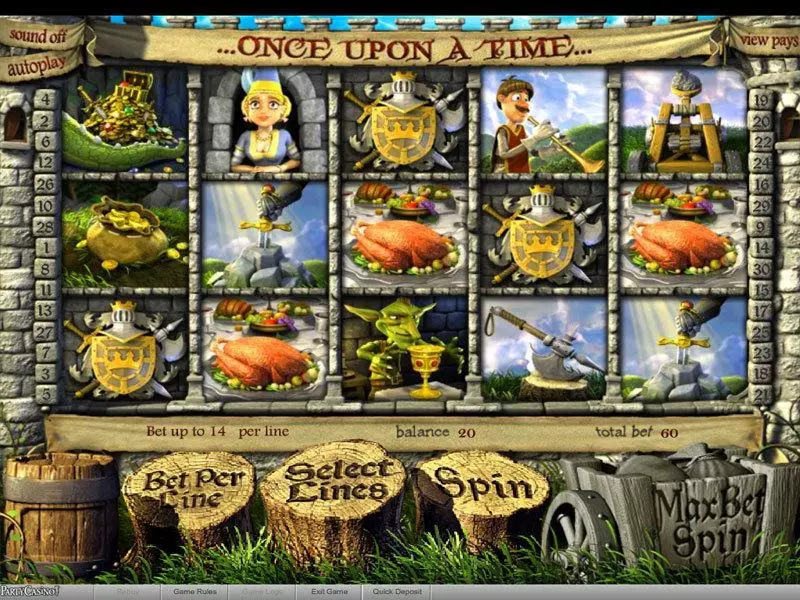 Once Upon a Time BetSoft Slot Main Screen Reels