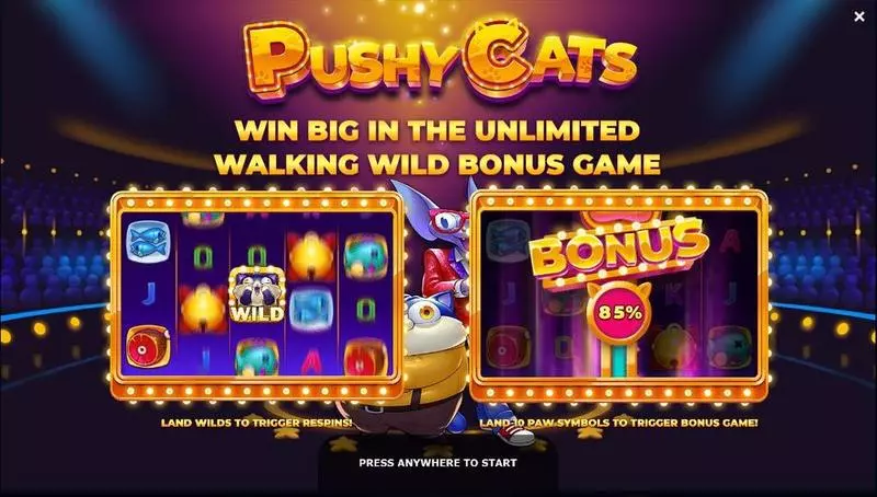 Pushy Cats Yggdrasil Slot Info and Rules