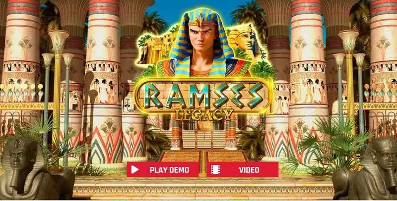 Ramses Legacy Red Rake Gaming Slot Introduction Screen