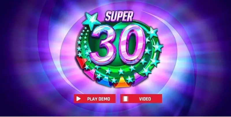 Super 30 Stars Red Rake Gaming Slot Introduction Screen
