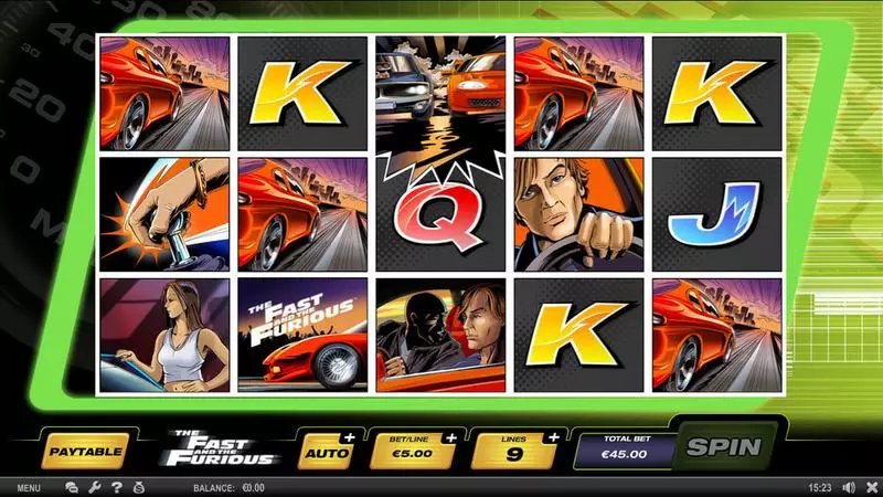 The Fast and the Furious SPIELO G2 Slot Main Screen Reels