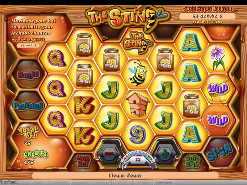 The Sting bwin.party Slot Bonus 1
