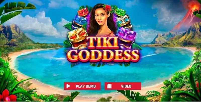 Tiki Goddess Red Rake Gaming Slot Introduction Screen