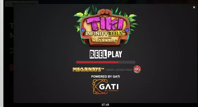 Tiki Infinity Reels X Megaways ReelPlay Slot Introduction Screen
