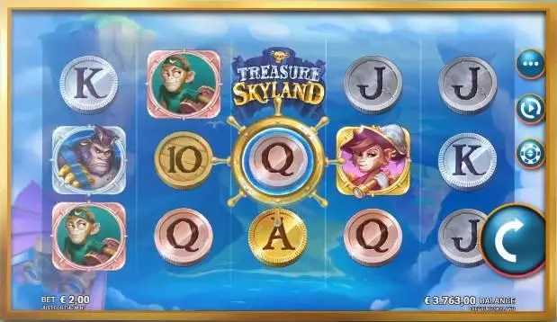 Treasure Skyland Microgaming Slot Main Screen Reels