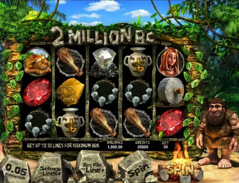Two Million BC BetSoft Slot Main Screen Reels