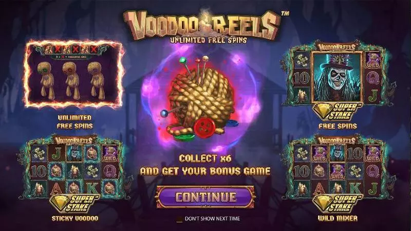 Voodoo Reels Unlimited Free Spins StakeLogic Slot Info and Rules