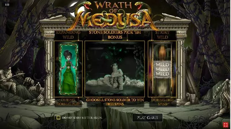 Wrath of Medusa Rival Slot Info and Rules